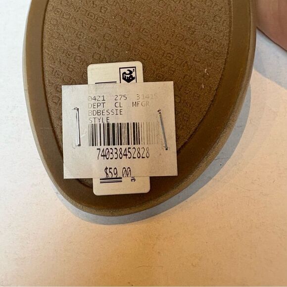 Bandolino Peach and Tan Women's Sandals Thong Style Size 6M Bessie Sparkly - Picture 10 of 10